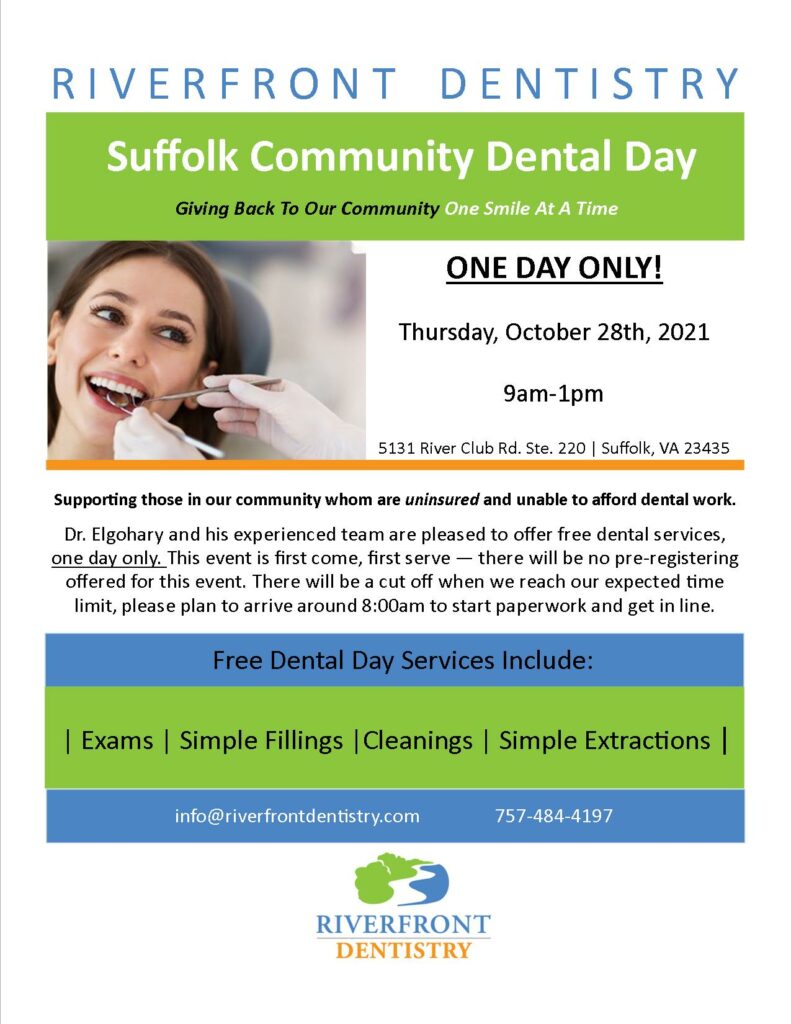 Suffolk community dental day by Riverfront dentistry 